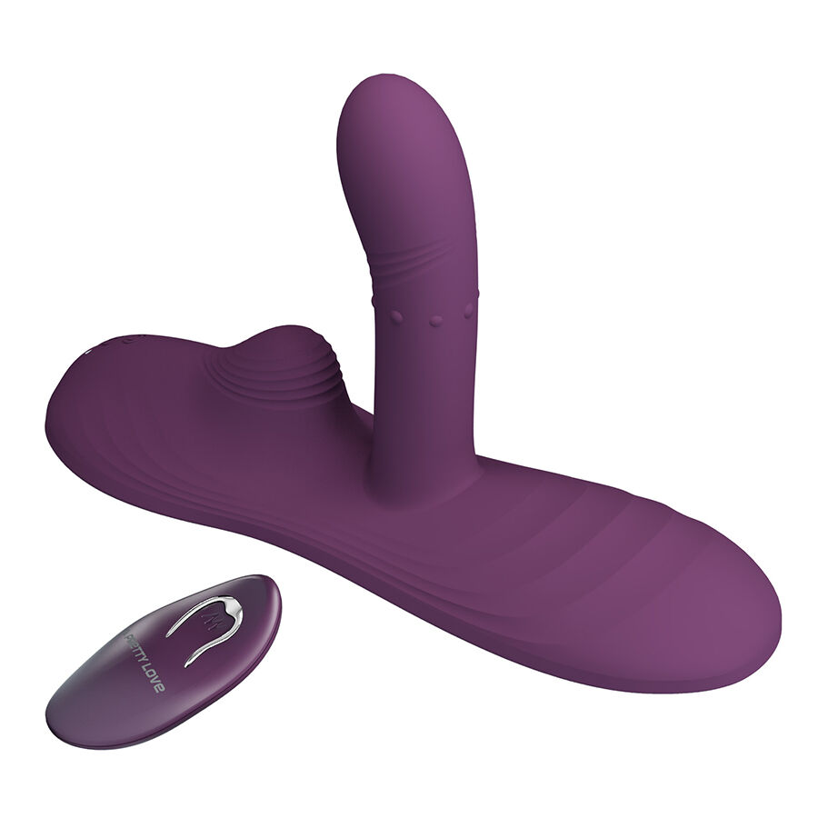 PRETTY LOVE - LUKA SIT-DOWN VIBRADOR CON EFECTO CALOR Y CONTROL REMOTO - Imagen 4