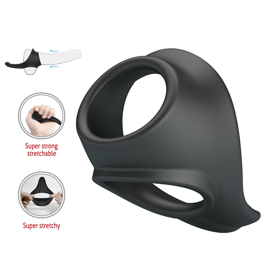 CRAZY BULL - ZADOK ANILLO ERGONÓMICO CON ESTIMULADOR DE PERINÉ - Imagen 6