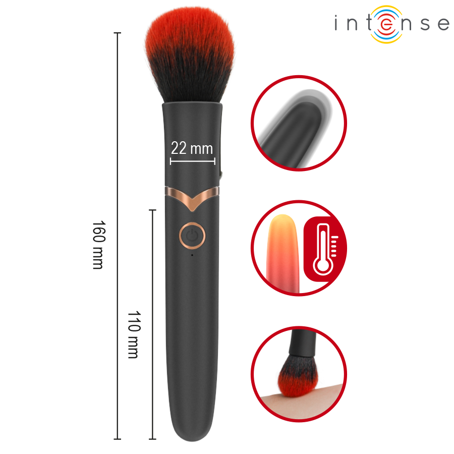 INTENSE - EMILIA VIBRADOR BROCHA CON EFECTO CALOR 16 CM - Imagen 7