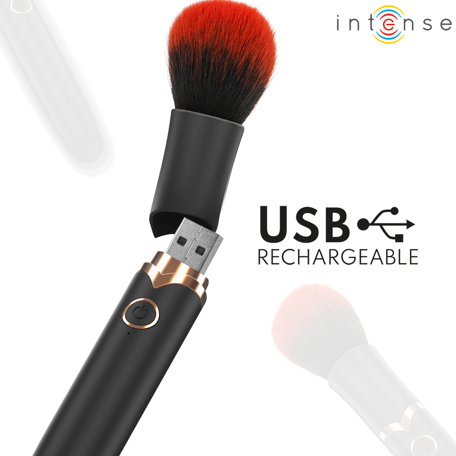 INTENSE - EMILIA VIBRADOR BROCHA CON EFECTO CALOR 16 CM - Imagen 2