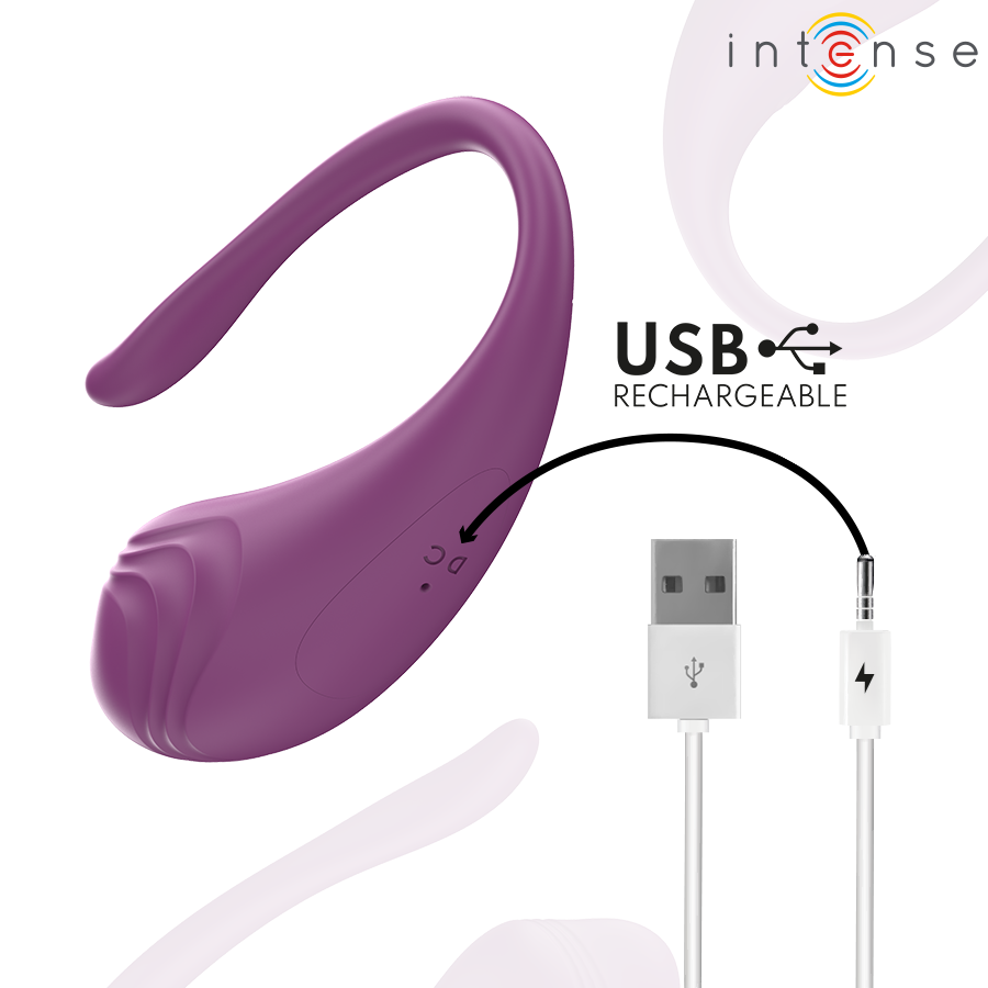 INTENSE - OLIVIA HUEVO VIBRADOR MORADO CONTROL REMOTO - Imagen 8
