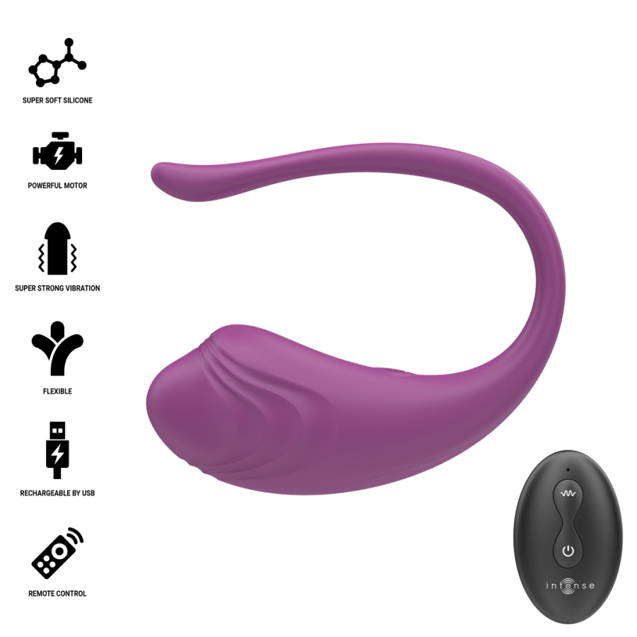 INTENSE - OLIVIA HUEVO VIBRADOR MORADO CONTROL REMOTO - Imagen 7