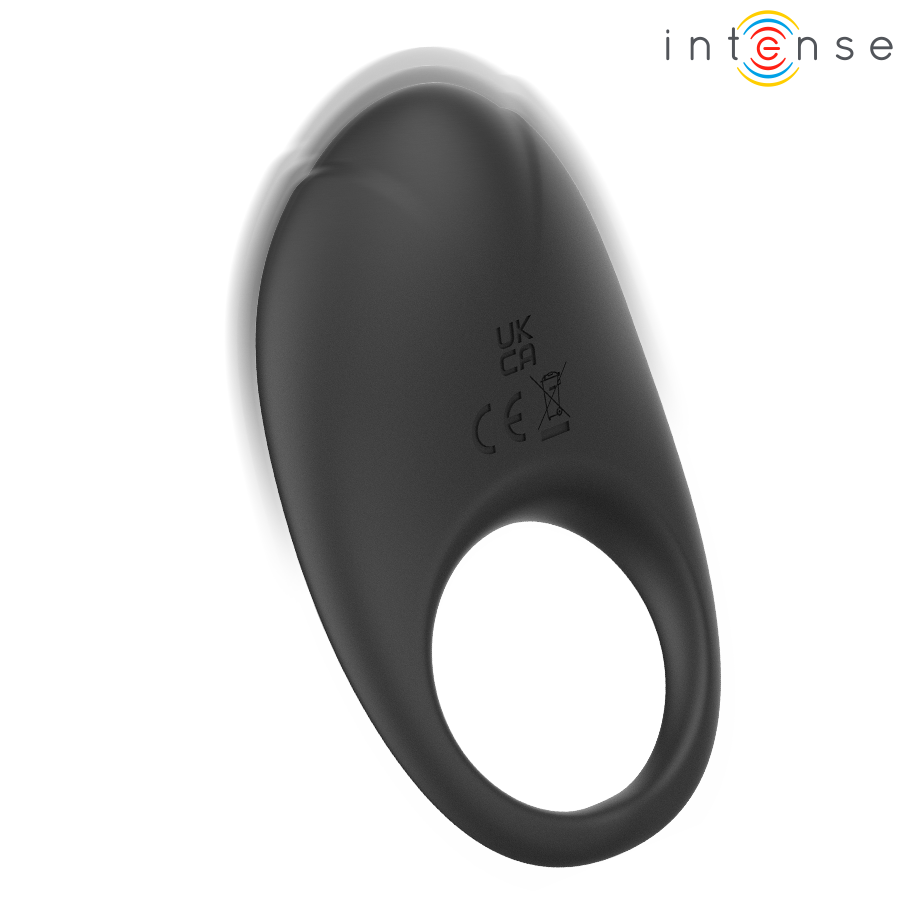 INTENSE - MERLOTTE ANILLO VIBRADOR CON ESTIMULACIÓN DE CLÍTORIS NEGRO - Imagen 6