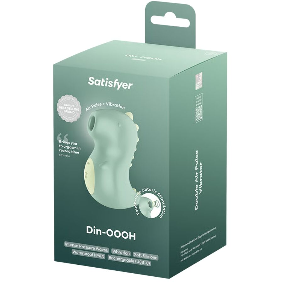 SATISFYER - DIN-OOOH VIBRADOR & ESTIMULADOR AIR PULSE - Imagen 2
