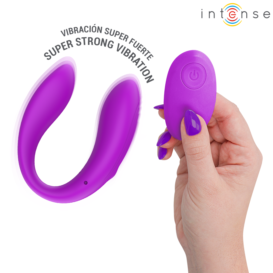 INTENSE - NORA ESTIMULADOR DE PINZA CON VIBRACIÓN MORADO - Imagen 4