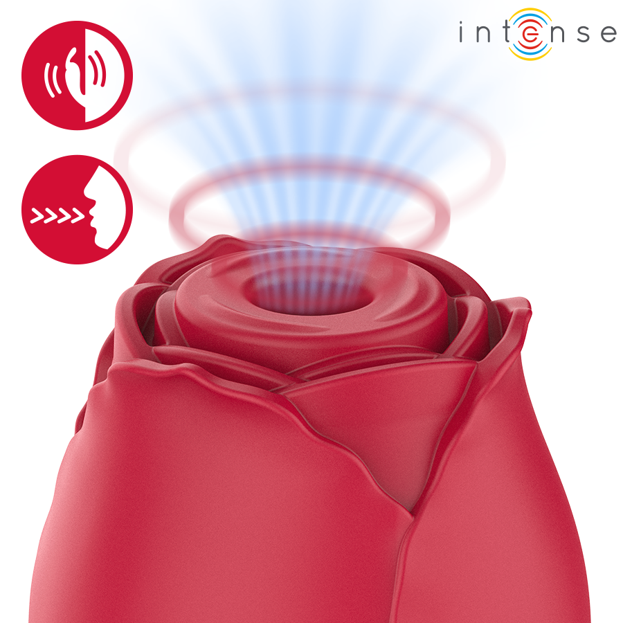 INTENSE - CAMELLIA ROSA SUCCIONADORA DE CLÍTORIS POR ONDAS BURDEOS - Imagen 6