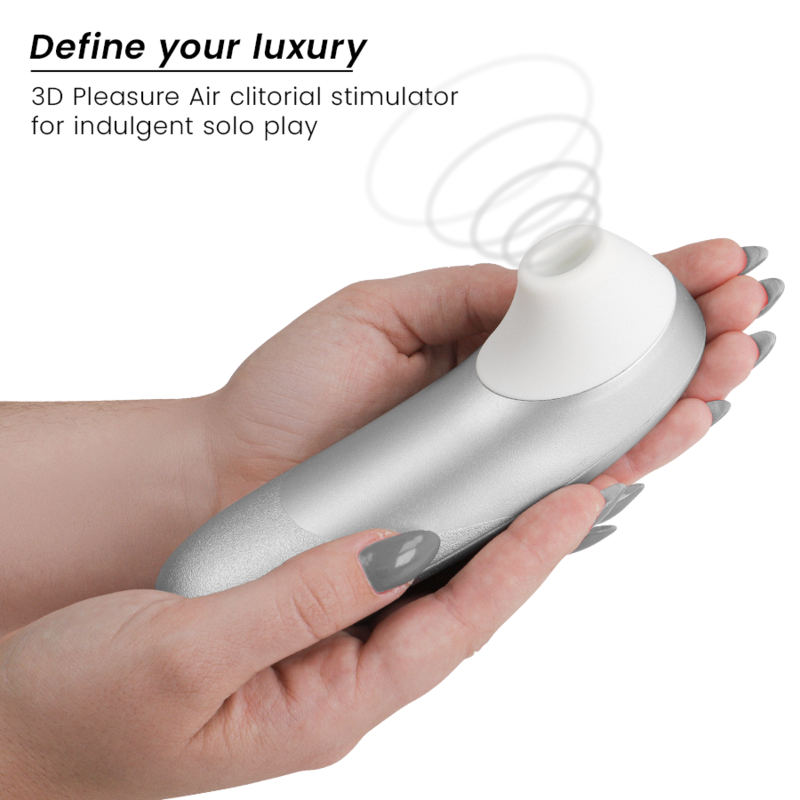 WOMANIZER - PRO VIBRANT ESTIMULADOR DE CLÍTORIS GRIS PLATA - Imagen 3