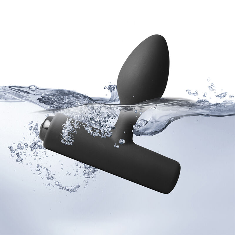 ROCKS-OFF - NOVA SOLARIS PLUG ANAL FINO RECARGABLE 16 FUNCIONES NEGRO - Imagen 2
