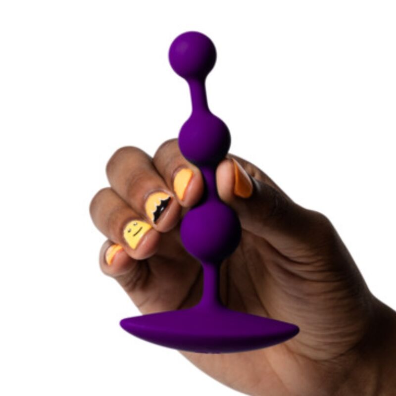 ROMP - AMP PURPLE BOLAS ANALES FLEXIBLES DE SILICONA 12,5 CM MORADO - Imagen 11