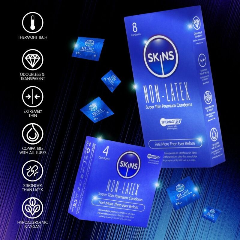 SKINS - PRESERVATIVOS SIN LATEX PACK 4 - Imagen 4