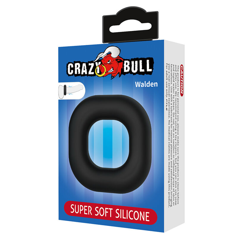 CRAZY BULL - WALDEN ANILLO PARA PENE SUPER SOFT SILICONA NEGRO - Imagen 4