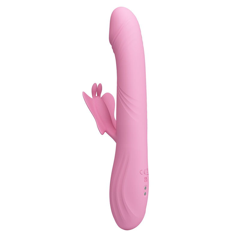 PRETTY LOVE - BELLA VIBRADOR RABBIT CON ESTIMULACIÓN MARIPOSA Y LED ROSA - Imagen 7