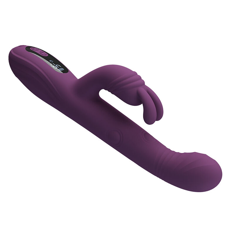 PRETTY LOVE - DEE VIBRADOR RABBIT MULTIFUNCIÓN OSCILANTE Y PERCUTOR MORADO - Imagen 4
