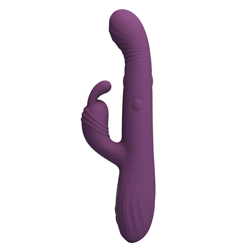 PRETTY LOVE - DEE VIBRADOR RABBIT MULTIFUNCIÓN OSCILANTE Y PERCUTOR MORADO - Imagen 7
