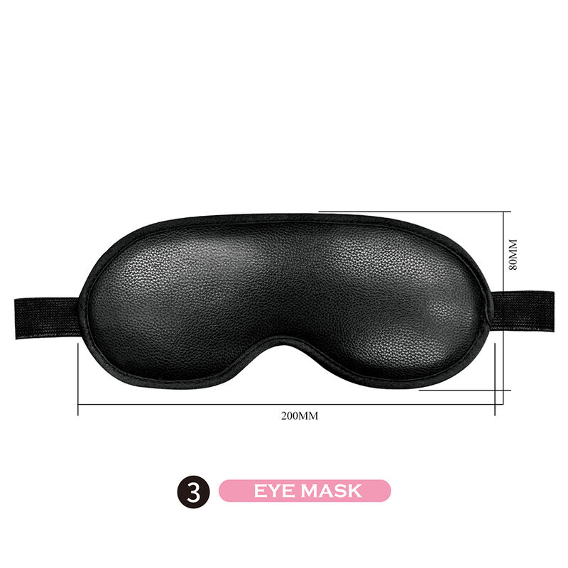 PRETTY LOVE - KIT BDSM 8 PIEZAS NEGRO - Imagen 6
