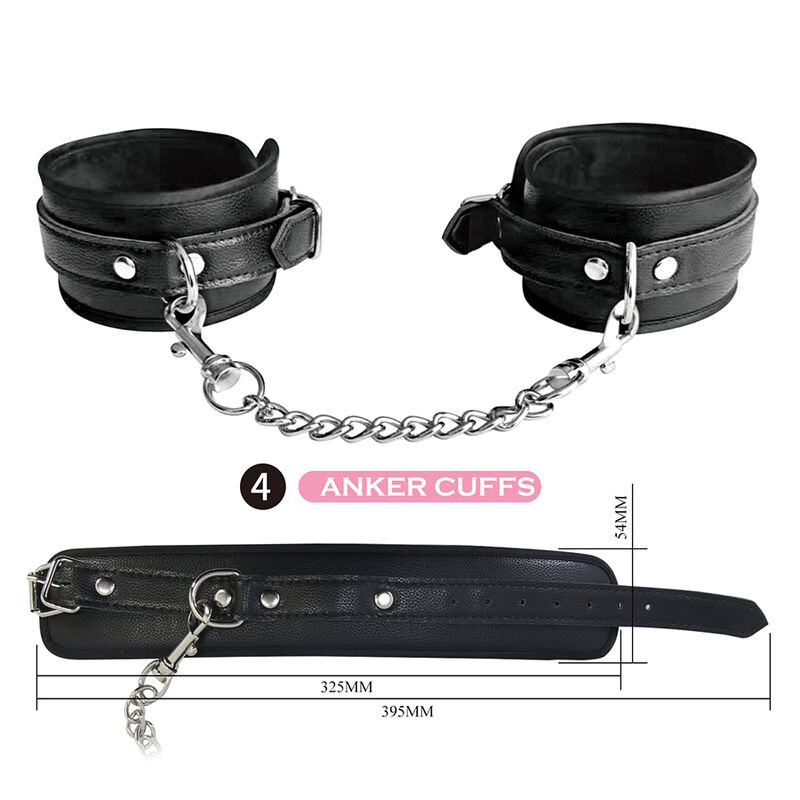 PRETTY LOVE - KIT BDSM 8 PIEZAS NEGRO - Imagen 9