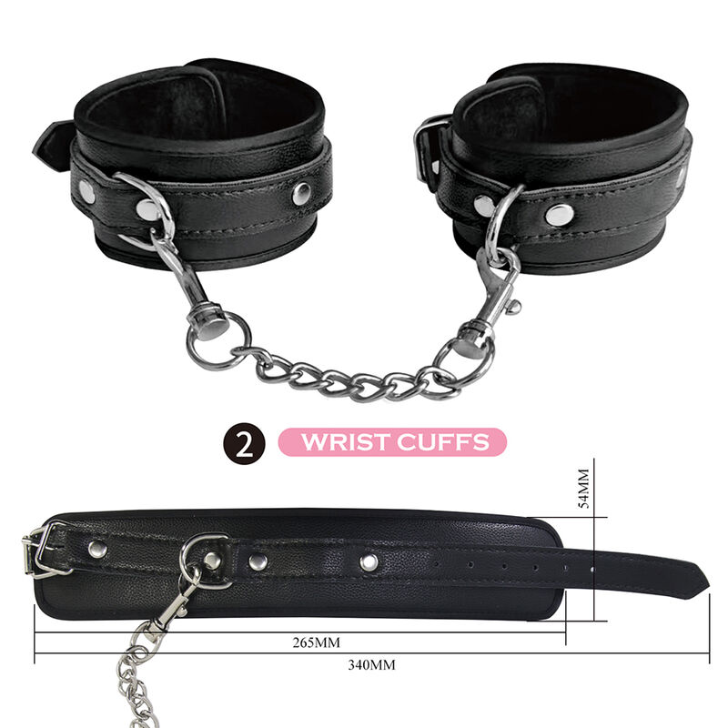 PRETTY LOVE - KIT BDSM 8 PIEZAS NEGRO - Imagen 8