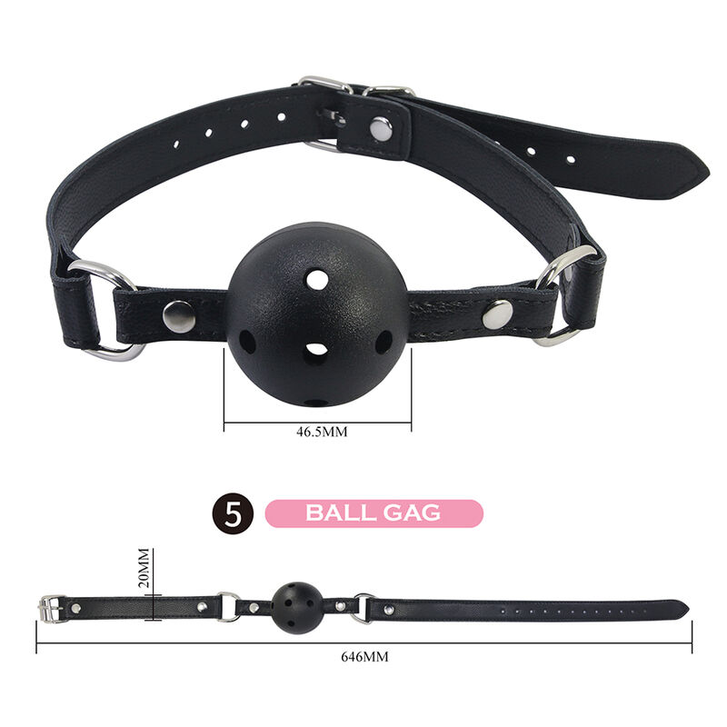 PRETTY LOVE - KIT BDSM 8 PIEZAS NEGRO - Imagen 3