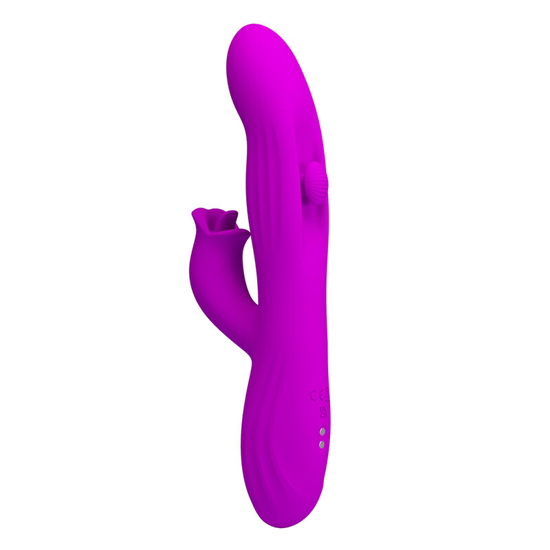 PRETTY LOVE - YALANDA VIBRADOR RABBIT OSCILANTE CON PANTALLA LED MORADO - Imagen 3