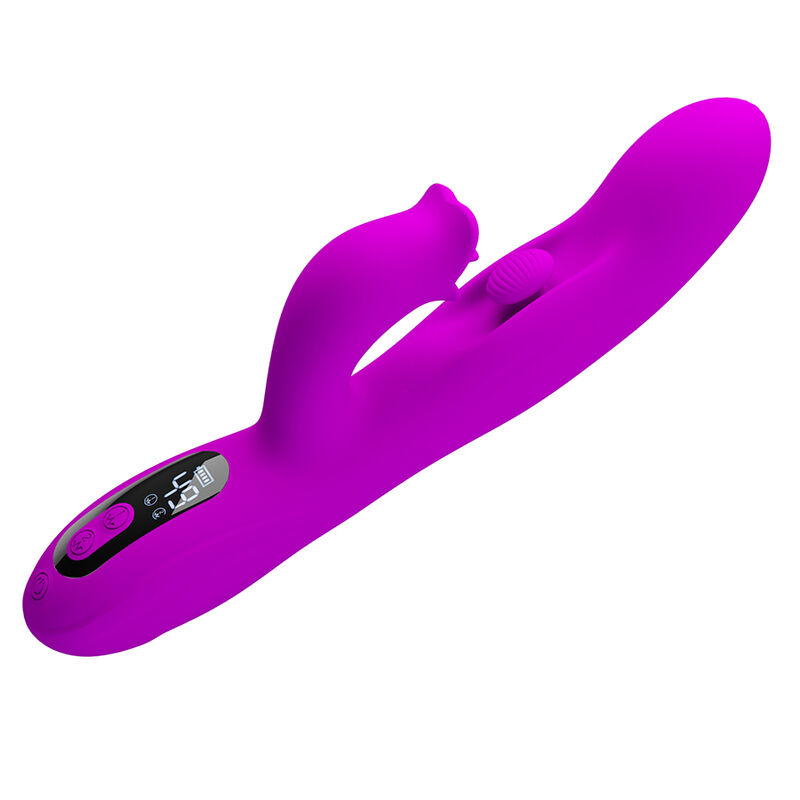 PRETTY LOVE - YALANDA VIBRADOR RABBIT OSCILANTE CON PANTALLA LED MORADO - Imagen 5