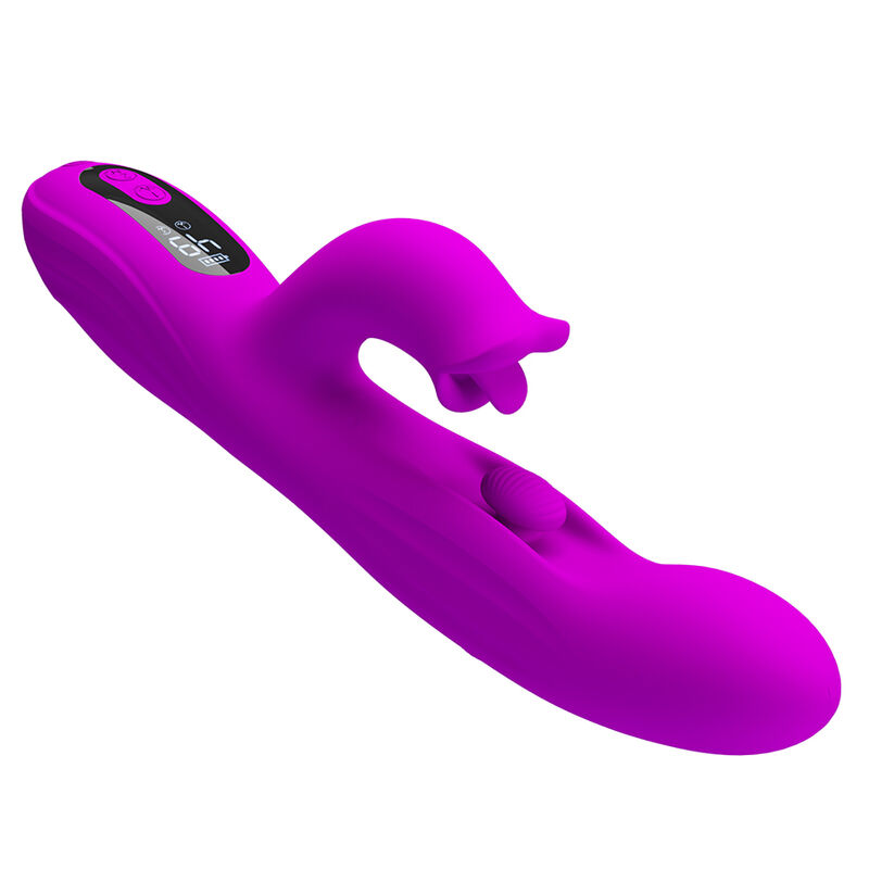 PRETTY LOVE - YALANDA VIBRADOR RABBIT OSCILANTE CON PANTALLA LED MORADO - Imagen 6