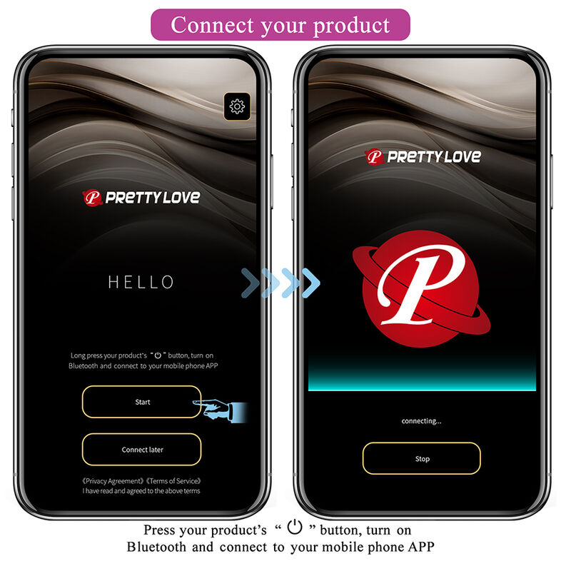 PRETTY LOVE - KLAY VIBRADOR HUEVO CON EMPUJE APP CONTROL MORADO - Imagen 7