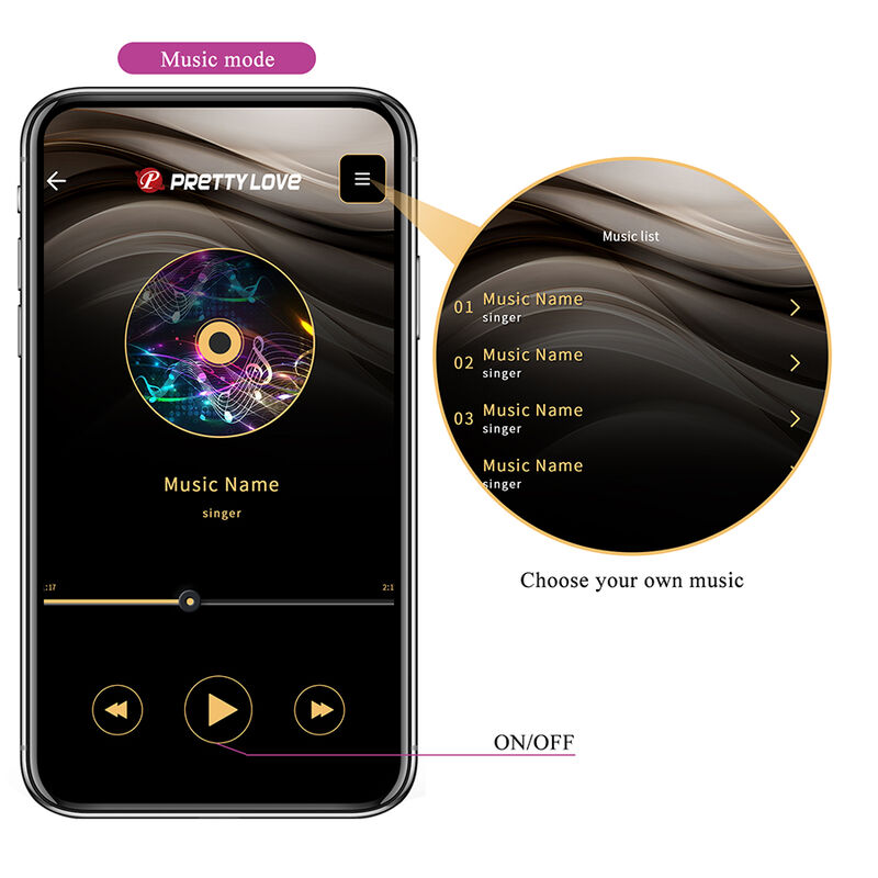 PRETTY LOVE - KLAY VIBRADOR HUEVO CON EMPUJE APP CONTROL MORADO - Imagen 11