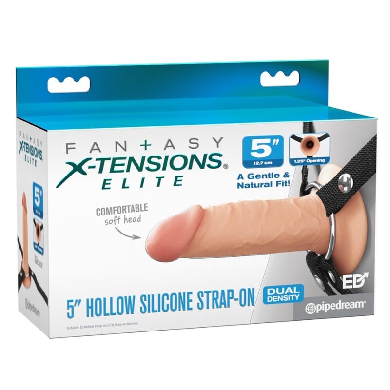 FANTASY X-TENSIONS - ARNÉS CON DILDO HUECO REALÍSTICO ELITE 12.7 CM - Imagen 6