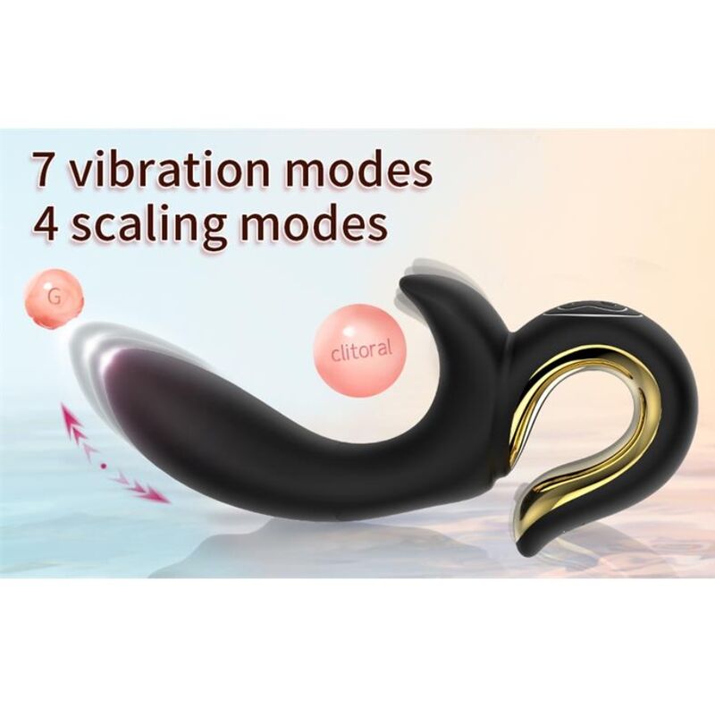 NALONE - LULU VIBRADOR RABBIT CON EMPUJE NEGRO - Imagen 6