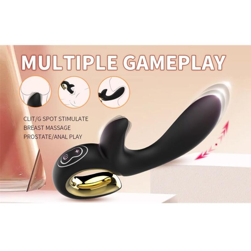 NALONE - LULU VIBRADOR RABBIT CON EMPUJE NEGRO - Imagen 7