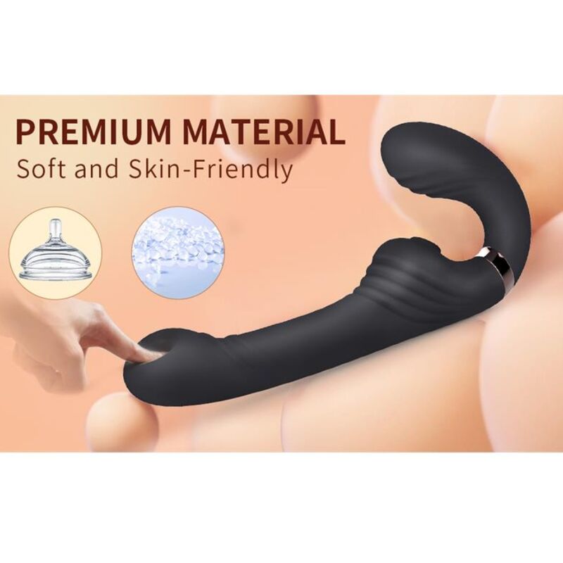 NALONE - ALLOW VIBRADOR DOBLE CON ROTACIÓN Y EMPUJE NEGRO - Imagen 5