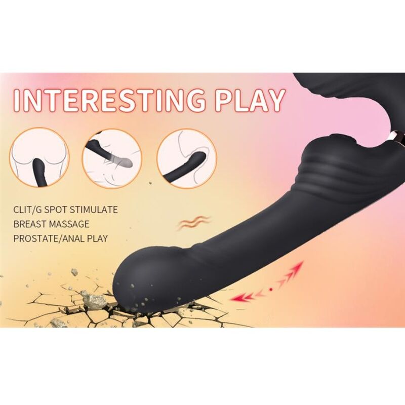 NALONE - ALLOW VIBRADOR DOBLE CON ROTACIÓN Y EMPUJE NEGRO - Imagen 7