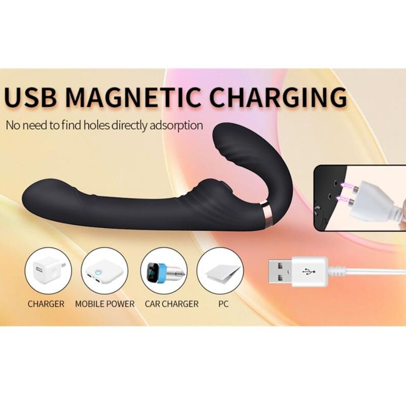 NALONE - ALLOW VIBRADOR DOBLE CON ROTACIÓN Y EMPUJE NEGRO - Imagen 9