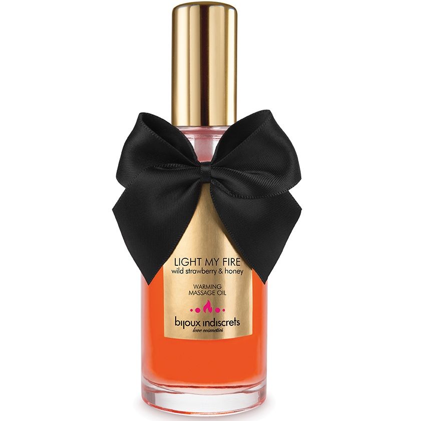BIJOUX - ACEITE MASAJE EFECTO CALOR AROMA FRESA - Imagen 3