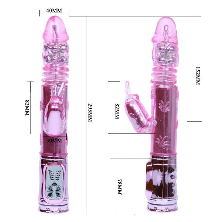 BAILE - THROBBING BUNNY ROTADOR RAMPANTE ROSA - Imagen 7