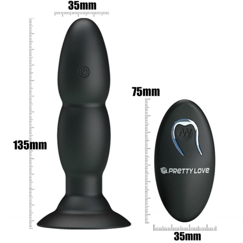 PRETTY LOVE - PLUG VIBRADOR Y ROTACIÓN POR CONTROL REMOTO - Imagen 4