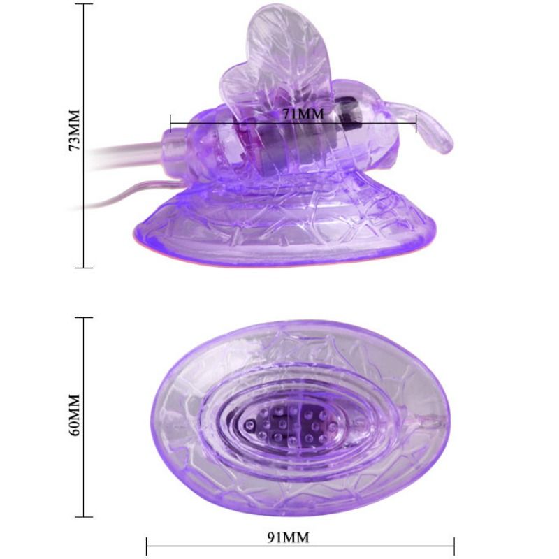 BAILE - MARIPOSA VIBRADORA ESTIMULACION CLITORIS LILA - Imagen 6