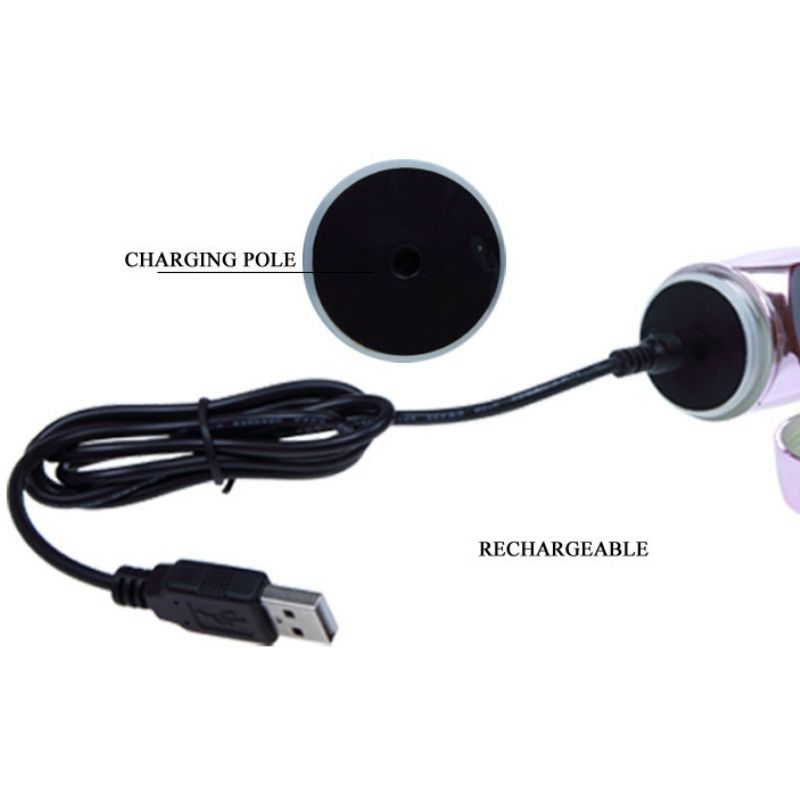 BAILE - VIBRADOR RECARGABLE CON ROTACION Y ESTIMULADOR THROBBING BUTTERF - Imagen 7