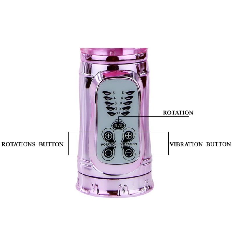 BAILE - VIBRADOR RECARGABLE CON ROTACION Y ESTIMULADOR THROBBING BUTTERF - Imagen 10
