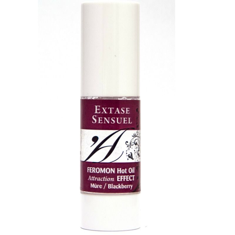 EXTASE SENSUAL - ACEITE MASAJE EFECTO CALOR CON FEROMONAS MORA 30 ML - Imagen 3