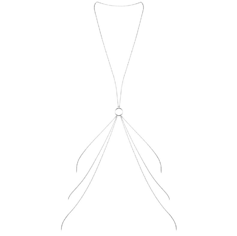 BIJOUX - MAGNIFIQUE CADENAS METLICAS PARA EL CUERPO 8 SILVER - Imagen 2