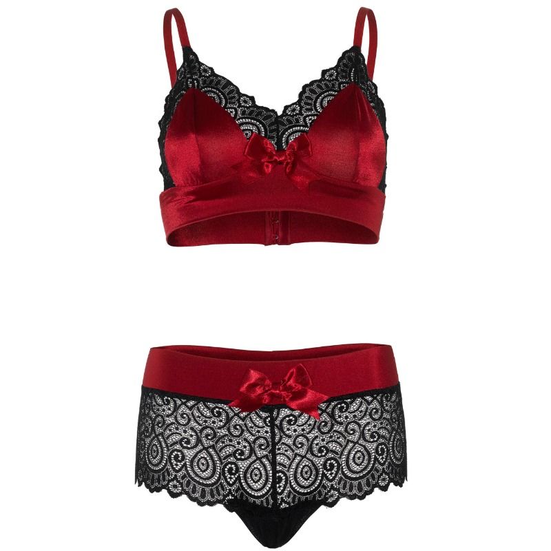 LEG AVENUE - SET DOS PIEZAS ROJO Y NEGRO L/XL - Imagen 2