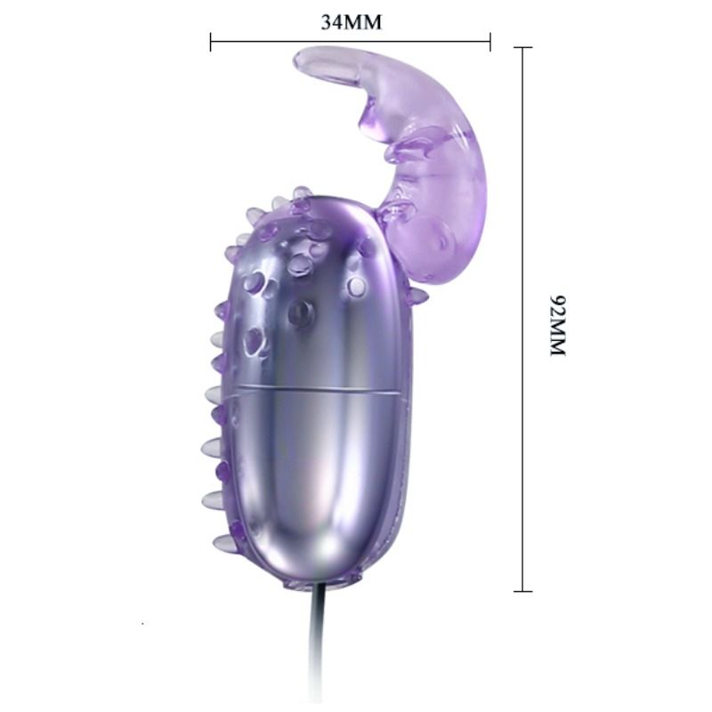 BAILE - SUPER VIBRATOR HUEVO VIBRADOR CON ESTIMULADOR - Imagen 3