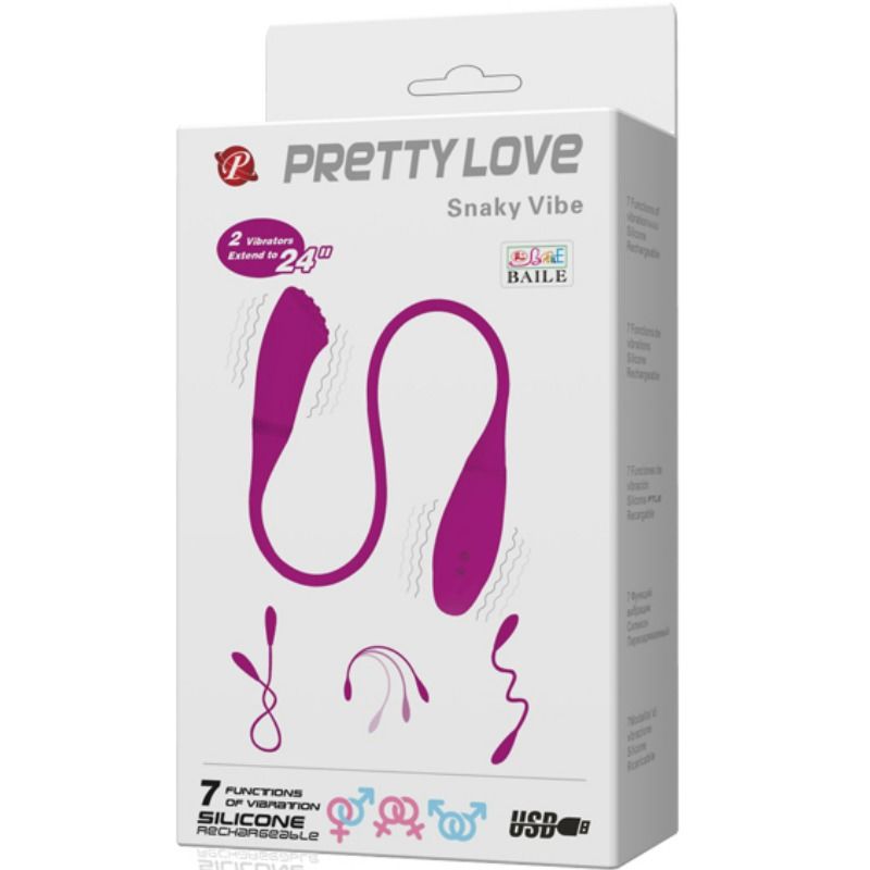 PRETTY LOVE - SMART SNAKY VIBE VIBRADOR 2 MOTORES - Imagen 2