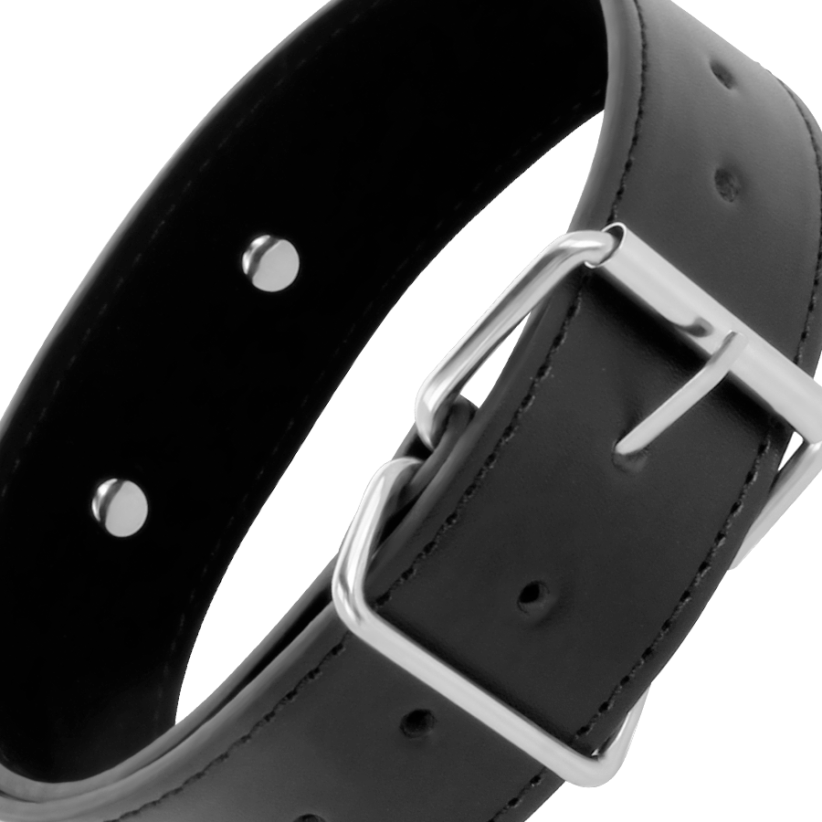 DARKNESS - COLLAR DE POSTURA CON CADENA LEATHER - Imagen 5