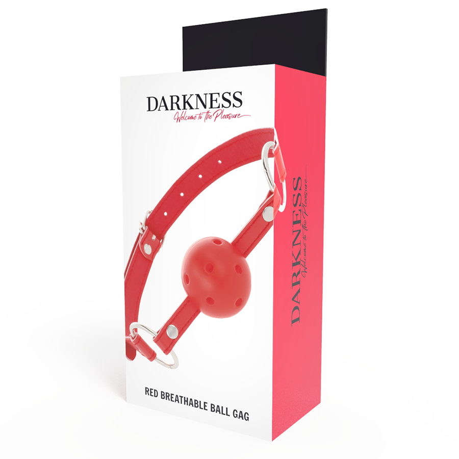 DARKNESS - MORDAZA TRANSPIRABLE ROJO - Imagen 4