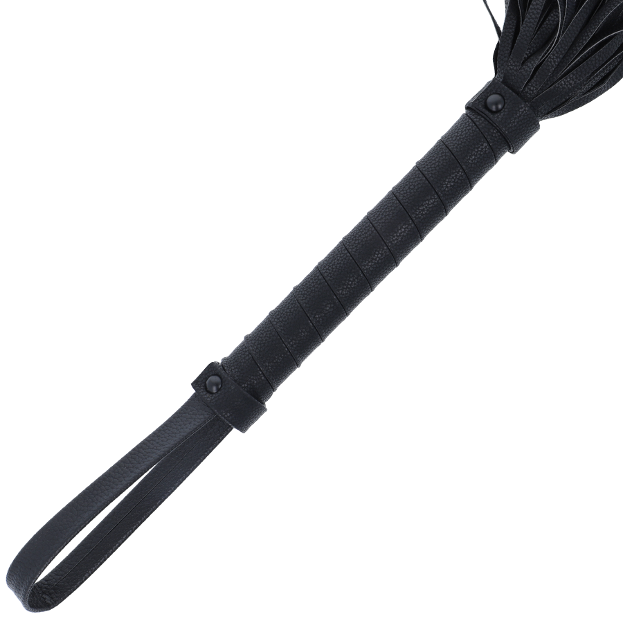 DARKNESS - LÁTIGO BONDAGE NEGRO 42CM LEATHER - Imagen 2