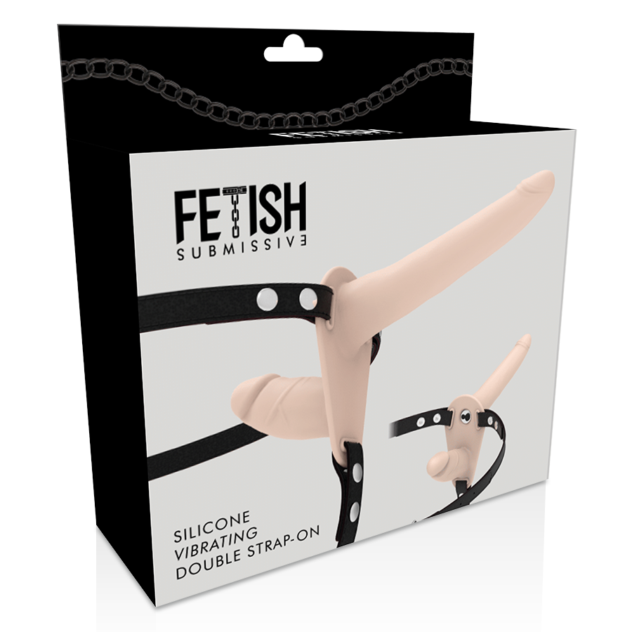 FETISH SUBMISSIVE HARNESS - DOBLE PENETRACIÓN VIBRADOR FLESH UP - Imagen 4
