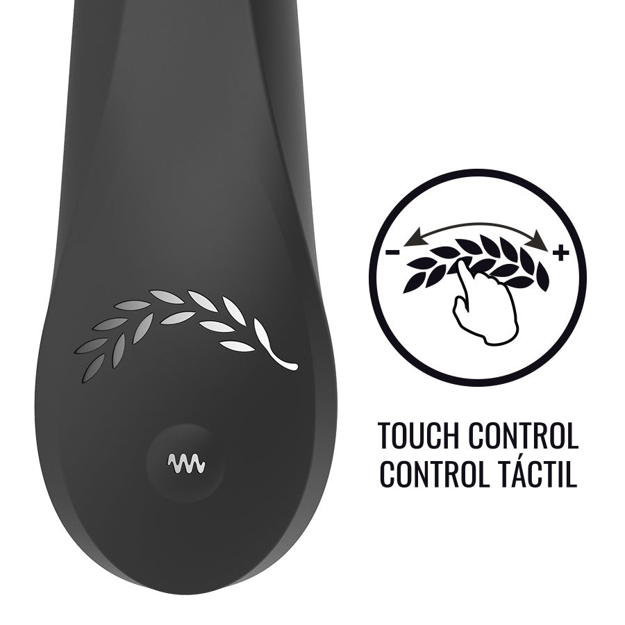 BLACK&SILVER - KEAN VIBRADOR TOUCH CONTROL - Imagen 2