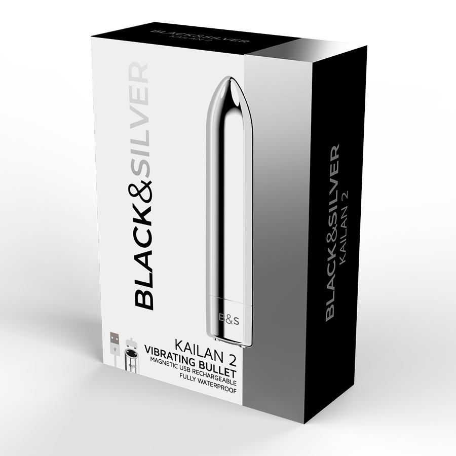 BLACK&SILVER - BALA MAGNETICA VIBRADORA KAILAN 2 SILVER - Imagen 5